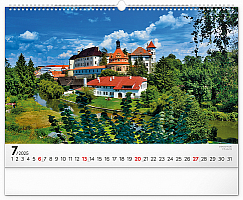 NOTIQUE Nástenný kalendár Panorámy Česka 2025, 48 x 33 cm 7