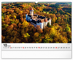 NOTIQUE Nástenný kalendár Panorámy Česka 2025, 48 x 33 cm 10