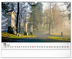 NOTIQUE Nástenný kalendár Panorámy Česka 2025, 48 x 33 cm 11