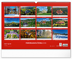NOTIQUE Nástenný kalendár Panorámy Česka 2025, 48 x 33 cm 14
