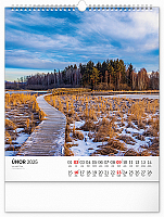 Nástenný kalendár Šumava 2025, 30 × 34 cm 2