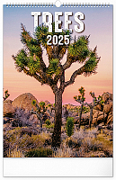 NOTIQUE Nástenný kalendár Stromy 2025, 33 x 46 cm