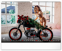 Nástenný kalendár Girls & Bikes 2025, 48 x 33 cm 4