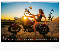 Nástenný kalendár Girls & Bikes 2025, 48 x 33 cm 7