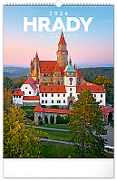 NOTIQUE Nástenný kalendár Hrady a zámky CZ 2026, 33 x 46 cm