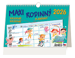 Kalendár MAXI RODINNÝ plánovací kalendár