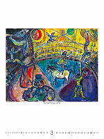 Nástenný kalendár Marc Chagall 2026 3