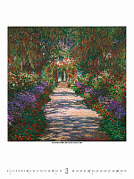 Nástenný kalendár Gardens Impressionism 2026 3