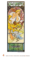 Nástenný kalendár Alfons Mucha 2026 4