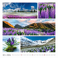 Nástenný kalendár Colours of nature 2026 12