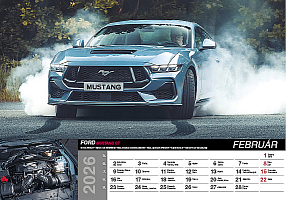 Nástenný kalendár Fast cars 2026 2