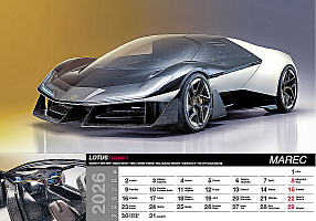 Nástenný kalendár Fast cars 2026 3