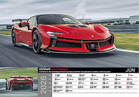 Nástenný kalendár Fast cars 2026 6