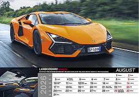 Nástenný kalendár Fast cars 2026 8