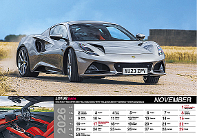 Nástenný kalendár Fast cars 2026 11