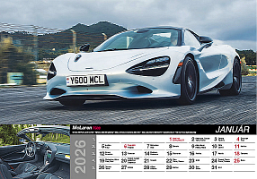 Nástenný kalendár Fast cars 2026 13