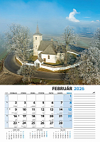 Nástenný kalendár Slovensko z výšky 2026 3