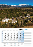 Nástenný kalendár Slovensko z výšky 2026 4