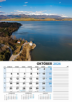 Nástenný kalendár Slovensko z výšky 2026 11