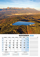 Nástenný kalendár Slovensko z výšky 2026 12
