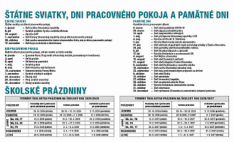 Stolový kalendár Pracovný kalendár riadkový 2026 2
