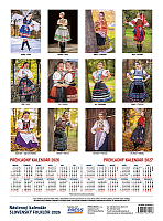 Nástenný kalendár SLOVENSKÝ FOLKLÓR 2026 1