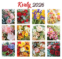 Nástenný kalendár KVETY 2026 4