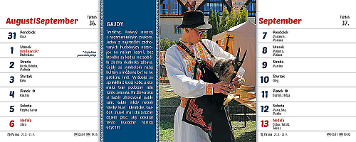 Stolový kalendár Zvyky a tradície 2026 1