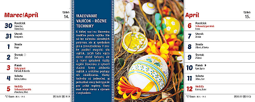 Stolový kalendár Zvyky a tradície 2026 4
