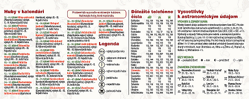 Stolový kalendár Huby 2026 4