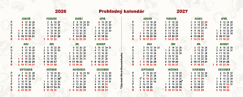 Stolový kalendár Huby 2026 5