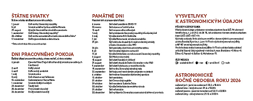 Stolový kalendár Slovensko 2026 6