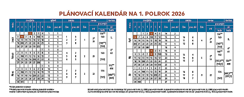 Stolový kalendár Slovensko 2026 7