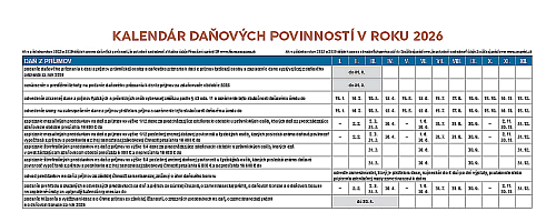 Stolový kalendár Slovensko 2026 9
