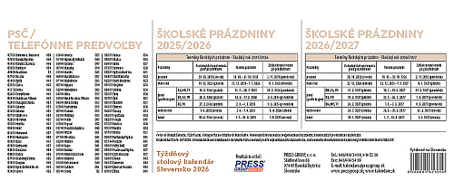 Stolový kalendár Slovensko 2026 11