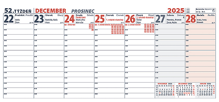 Stolový kalendár Plánovací MAXI 2026 2