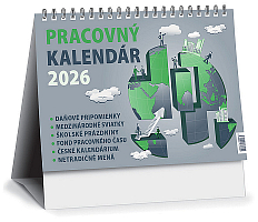 Stolový kalendár Pracovný malý 2026