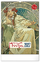 NOTIQUE Nástenný kalendár Alfons Mucha 2027, 33 x 46 cm