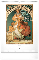 NOTIQUE Nástenný kalendár Alfons Mucha 2027, 33 x 46 cm 6