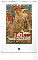 NOTIQUE Nástenný kalendár Alfons Mucha 2027, 33 x 46 cm 7