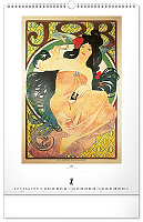 NOTIQUE Nástenný kalendár Alfons Mucha 2027, 33 x 46 cm 10