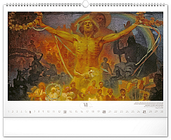 NOTIQUE Nástenný kalendár Slovanská epopej – Alfons Mucha 2027, 48 x 33 cm 6
