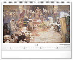 NOTIQUE Nástenný kalendár Slovanská epopej – Alfons Mucha 2027, 48 x 33 cm 12