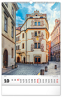 NOTIQUE Nástenný kalendár Praha CZ 2027, 33 x 46 cm 10