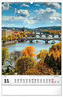 NOTIQUE Nástenný kalendár Praha CZ 2027, 33 x 46 cm 11