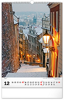 NOTIQUE Nástenný kalendár Praha CZ 2027, 33 x 46 cm 12