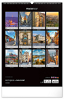 NOTIQUE Nástenný kalendár Praha CZ 2027, 33 x 46 cm 13