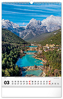 NOTIQUE Nástenný kalendár Voda 2027, 33 x 46 cm 3