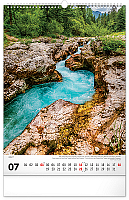 NOTIQUE Nástenný kalendár Voda 2027, 33 x 46 cm 7