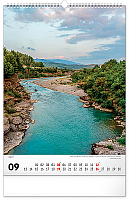 NOTIQUE Nástenný kalendár Voda 2027, 33 x 46 cm 9